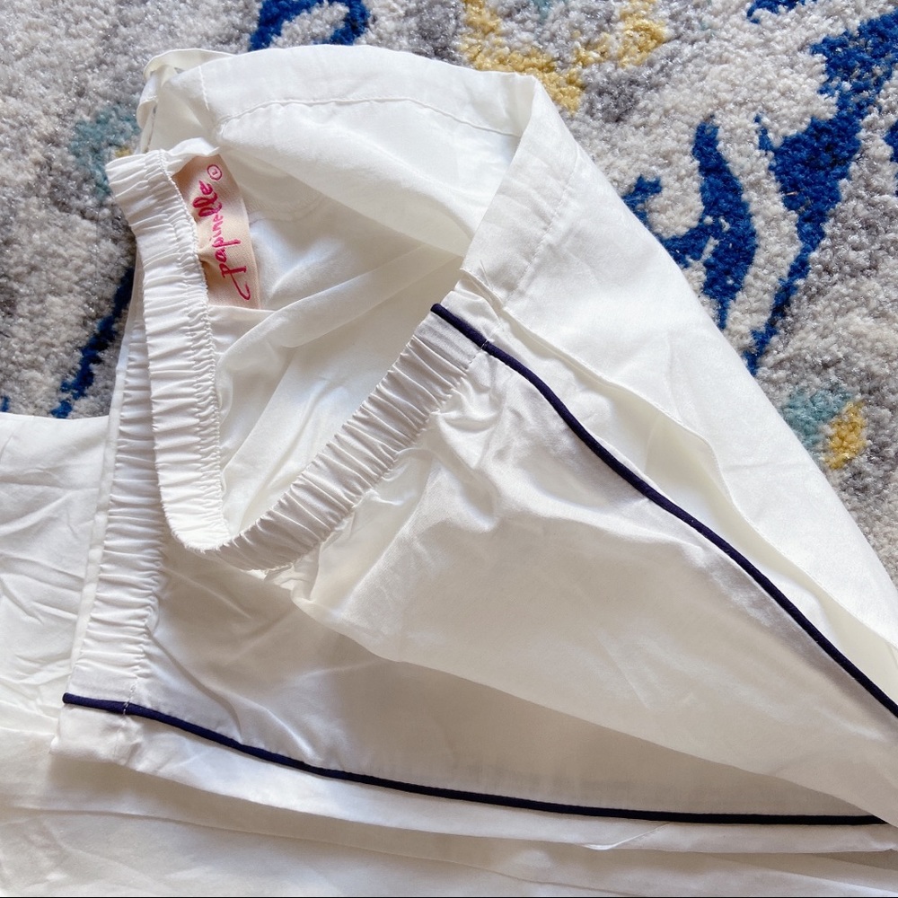 Papinelle Vintage pajama Set Top Pant Cream White - Picture 4 of 10